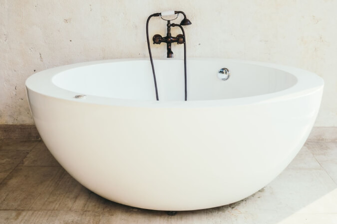 Runde Badewanne