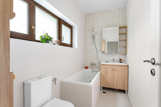 Rechteckige Badewanne