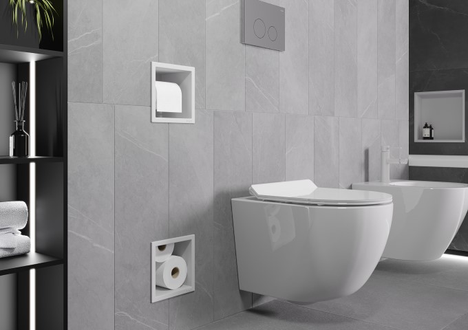 Stehende WC-Papierhalter