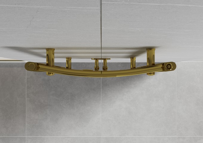 GOLDENER Heizkörper für das Badezimmer