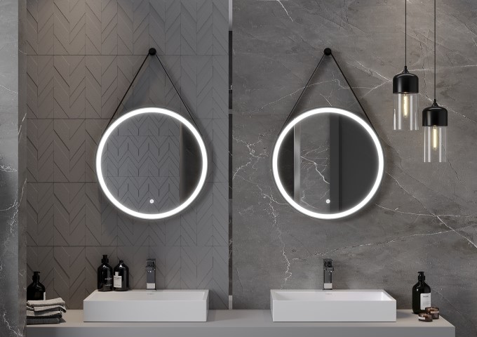 Schwarz-weiße Waschbecken