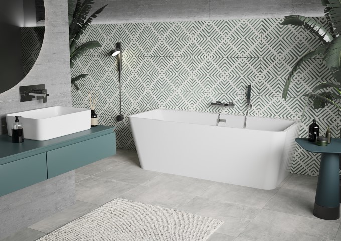 Freistehende Anbauwanne 170x80 cm