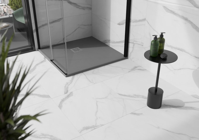 niedrige quadratische Duschwanne für das Badezimmer