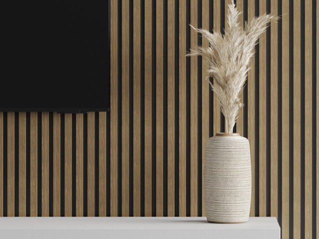 Wandlamellen Nussbaum