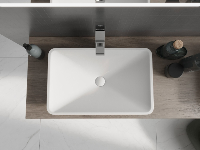 Badezimmerschrank Mexen in Holzfarbe