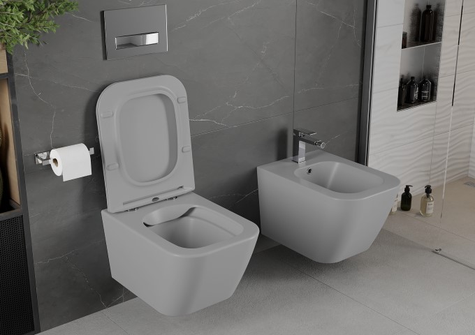 Bidet auf der Toilette
