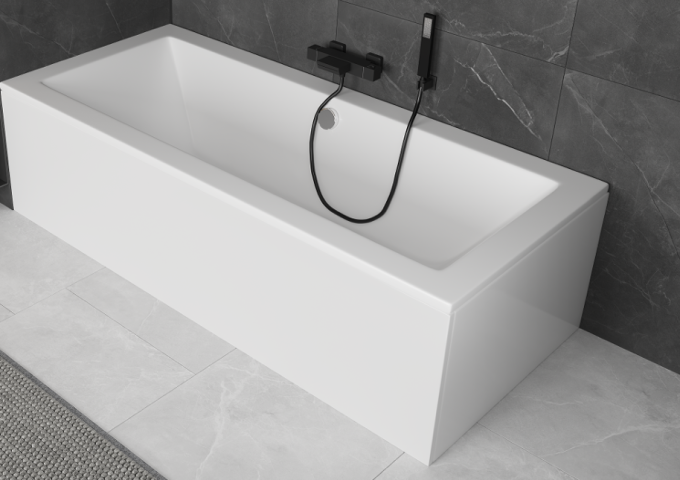 Rechteckige Acrylbadewanne