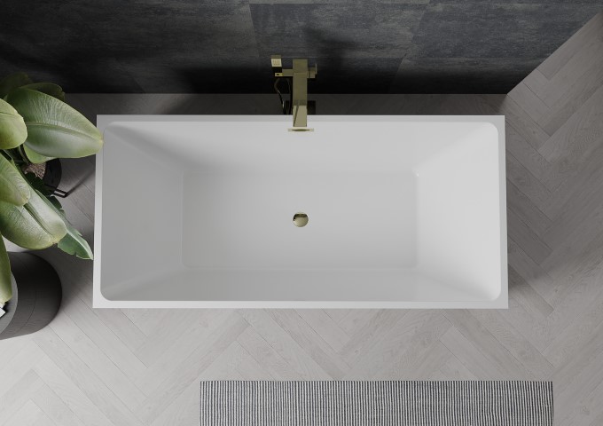 freistehende Badewanne im Badezimmer