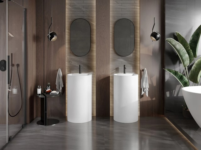 Neutrales Licht im Badezimmer