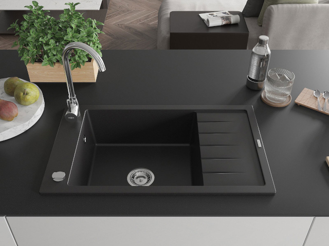 Spüle mit Abtropffläche