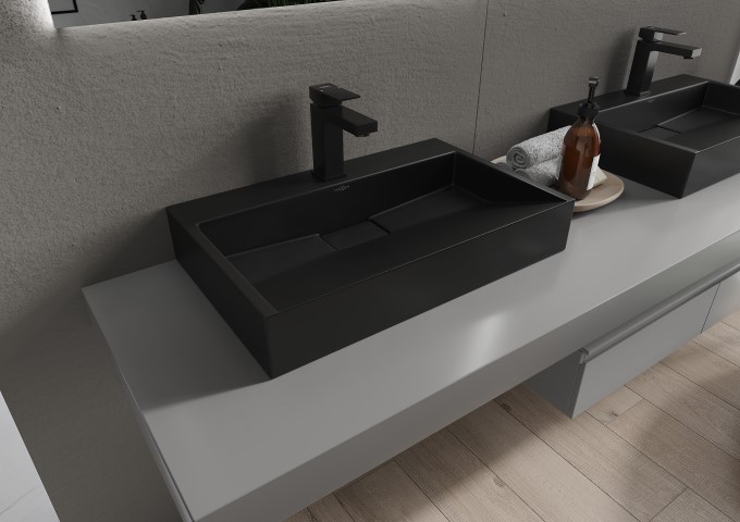 moderne Waschbecken aus Verbundwerkstoff