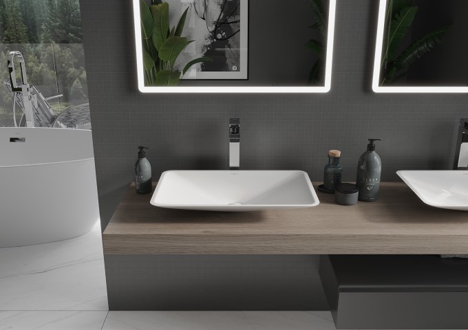 Waschbecken aus Verbundwerkstoff