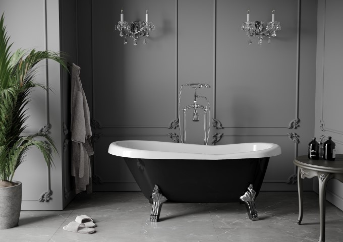 Freistehende Retro-Badewannen