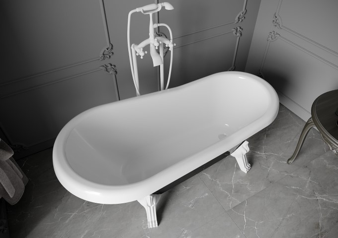 Freistehende Retro-Badewannen