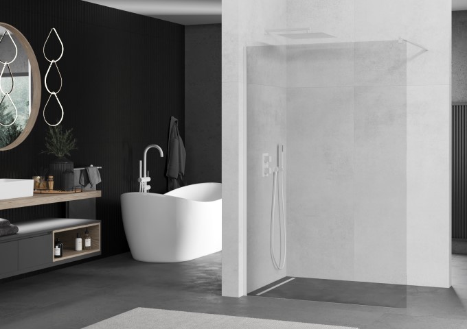 weißer Winkelanschluss