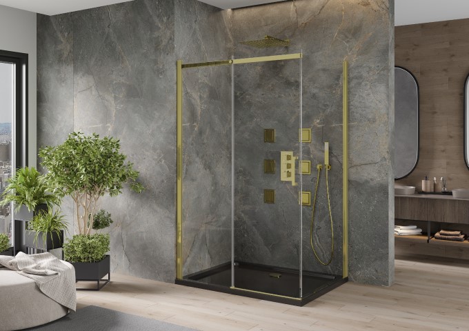 moderne goldene Duschhalterungen