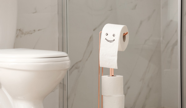 Ohne Bohren - invasionsfreier Toilettenpapierhalter