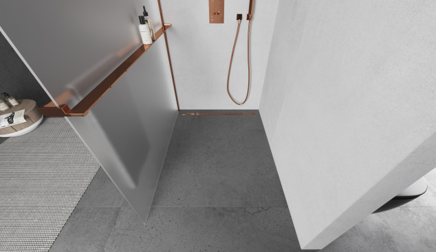 Exklusives Roségold im Badezimmer 