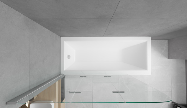 Badewanne und Dusche in einem