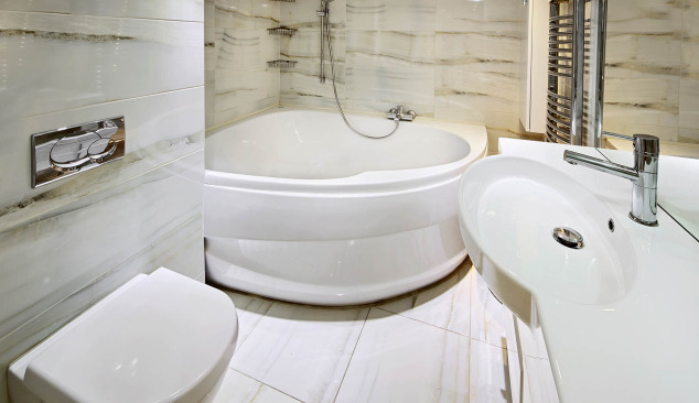 Eckbadewannen - optimal genutzter Raum