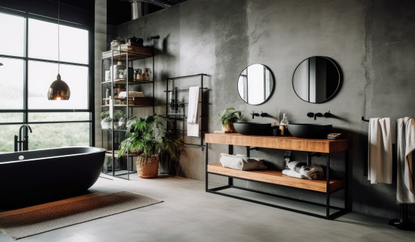 Modernes Badezimmer im Loft-Stil – wie gestalten?
