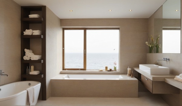 Badezimmer mit Fenster gegenüber der Tür — Problem oder Gestaltungsvorteil?