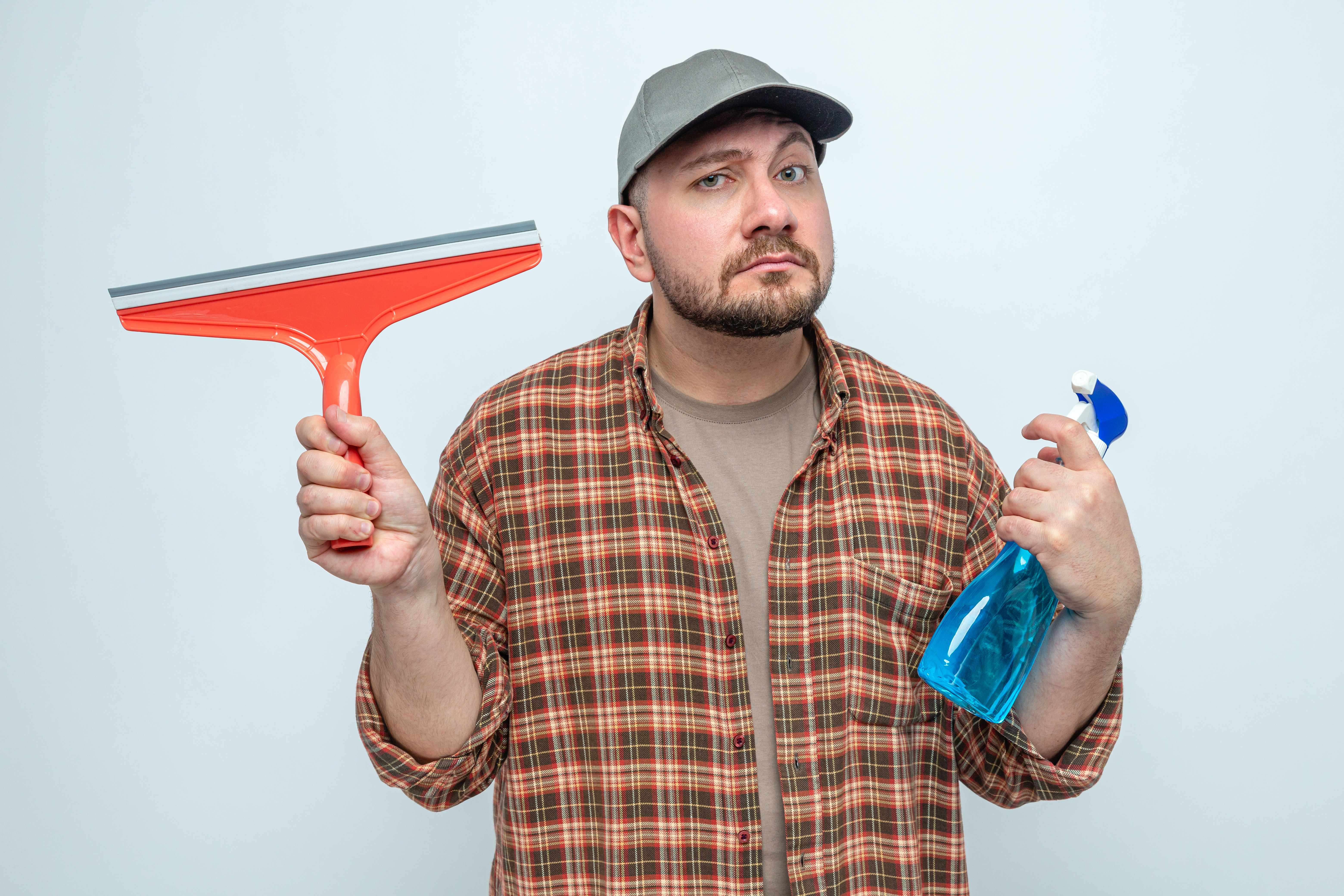Schnelles Reinigen mit einem Abzieher