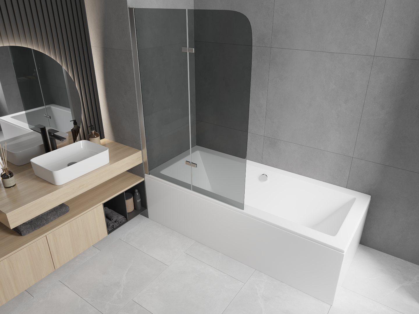 Nachteile und Vorteile einer Badewanne mit Duschabtrennung