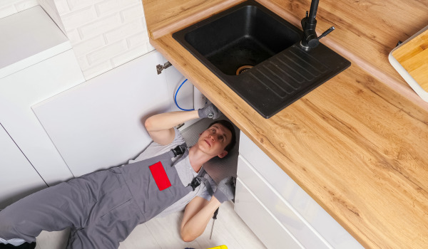 Wie montiert man einen Syphon an einspülige Spülen?