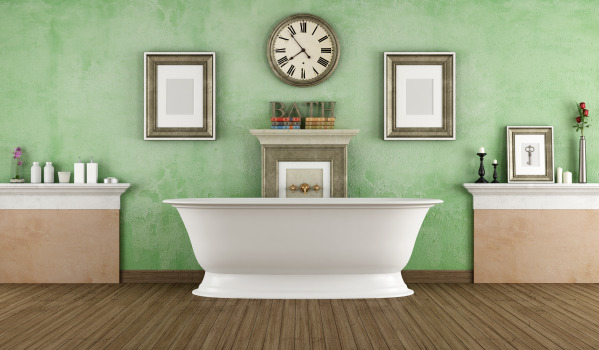 Wie stellt man eine freistehende Badewanne auf?