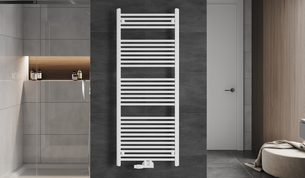 Leiterheizkörper im Badezimmer