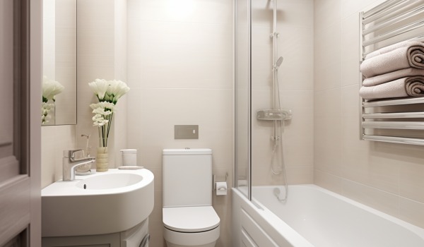 Praktische Tipps, um den Raum im kleinen Badezimmer optisch zu vergrößern